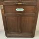 Art Deco style entrance door in solid wood, 20th century