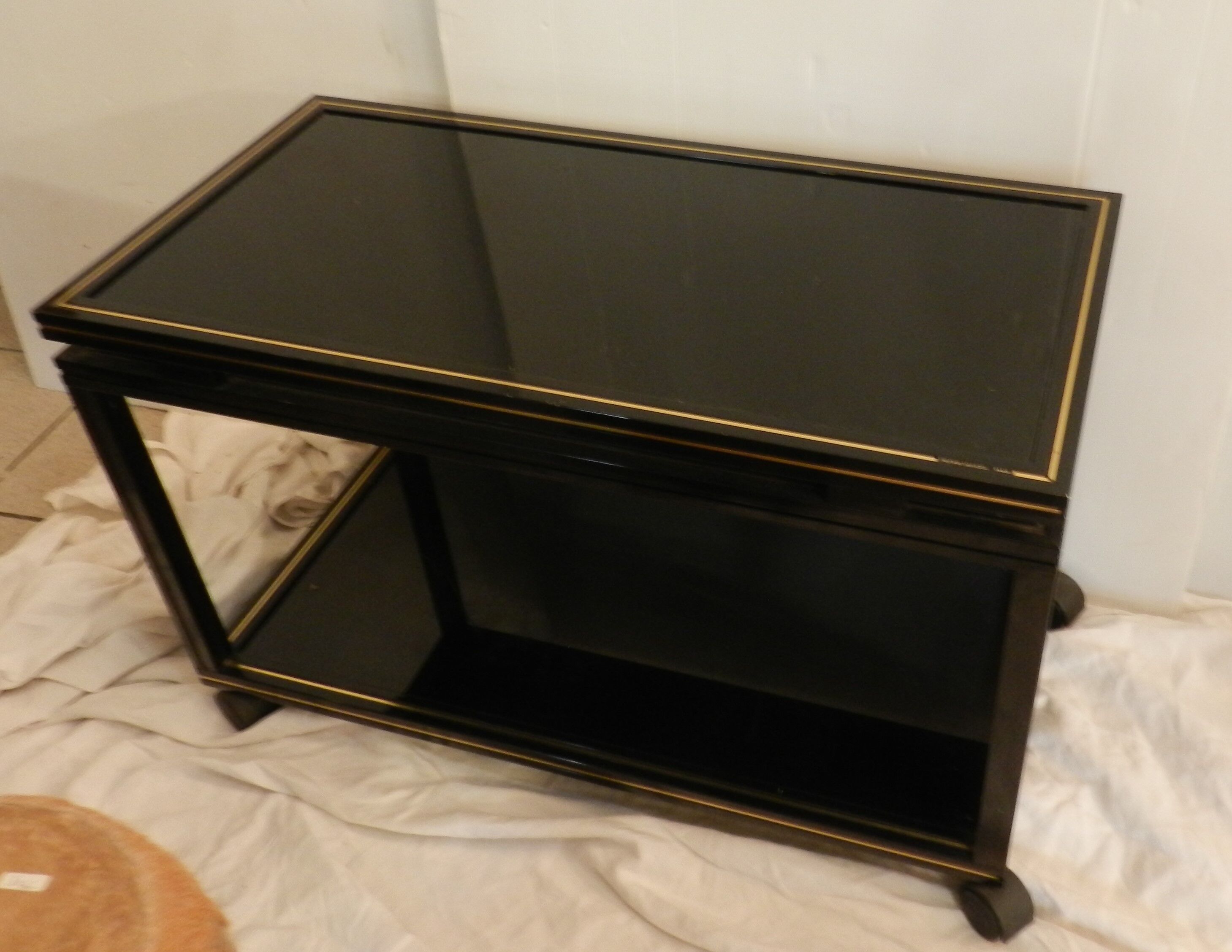 Pierre Vandel coffee table on wheels