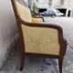 Vintage bench empire mahogany dolphin heads