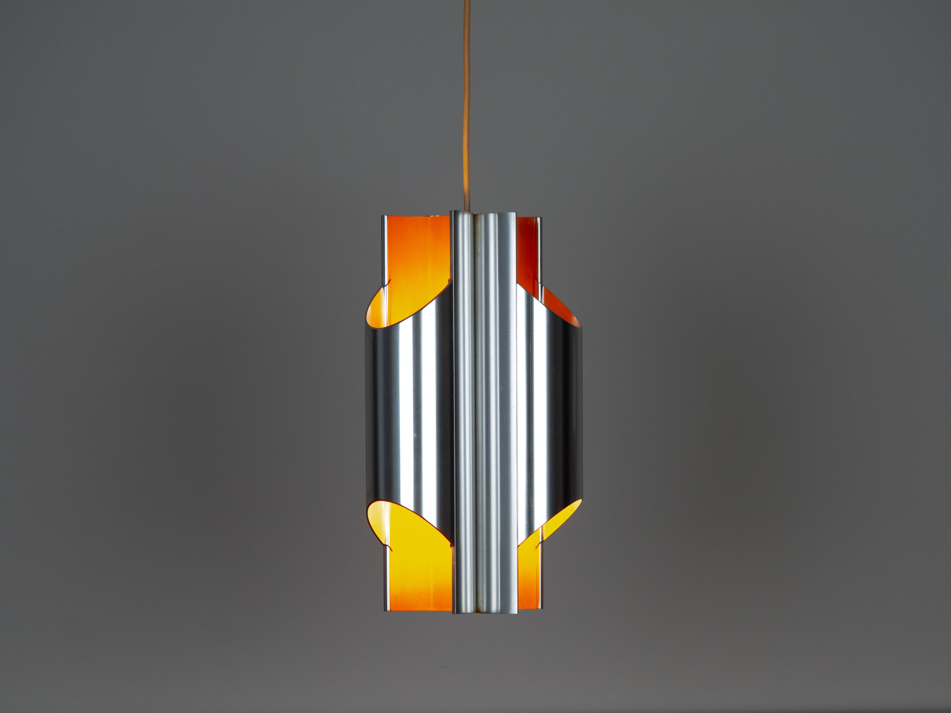 Lampe suspendue vintage danoise Pantre par Bent Karlby, Lyfa, années 1970