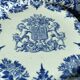 Large plate with A. Clain & Perrier Fils coat of arms