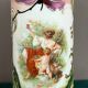 Paire de vases en opaline. Peints à la main.