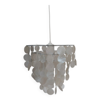 Mother-of-pearl pendant lamp 1970 vintage