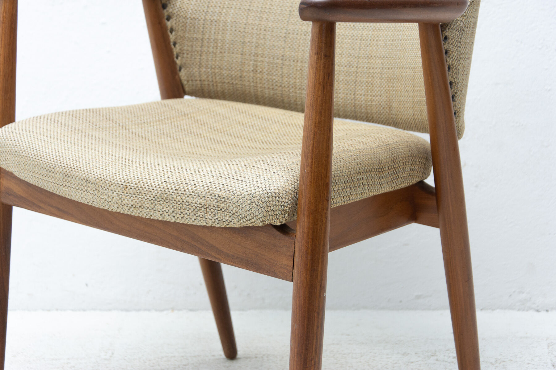 Midcentury scandinavian teak office chair, 1970´s