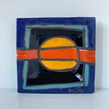 Empty pocket or ashtray signed in Vallauris earthenware