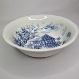 Earthenware vegetable with blue décor Gien Wedgwood