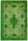 Overdyed Wool Vintage Handmade Carved Rug 169 cm x 288 cm