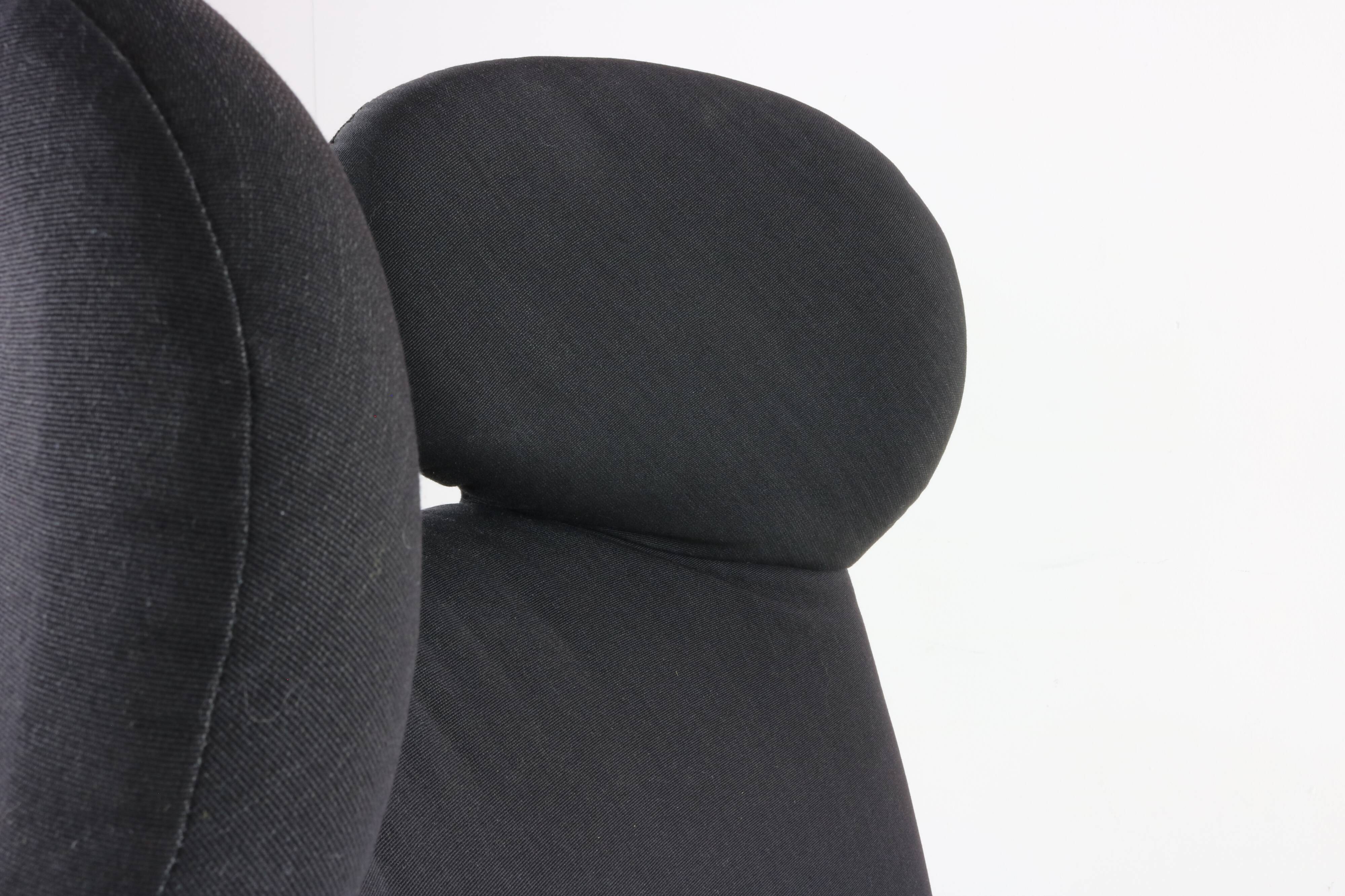 Eighties design easy chair / chaise-longue by Toshiyuki Kita for Cassina