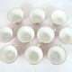 10 white ceramic coffee cups - Digoin 9604 France - vintage 50s