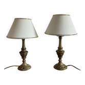 Gilded bronze bedside lamp