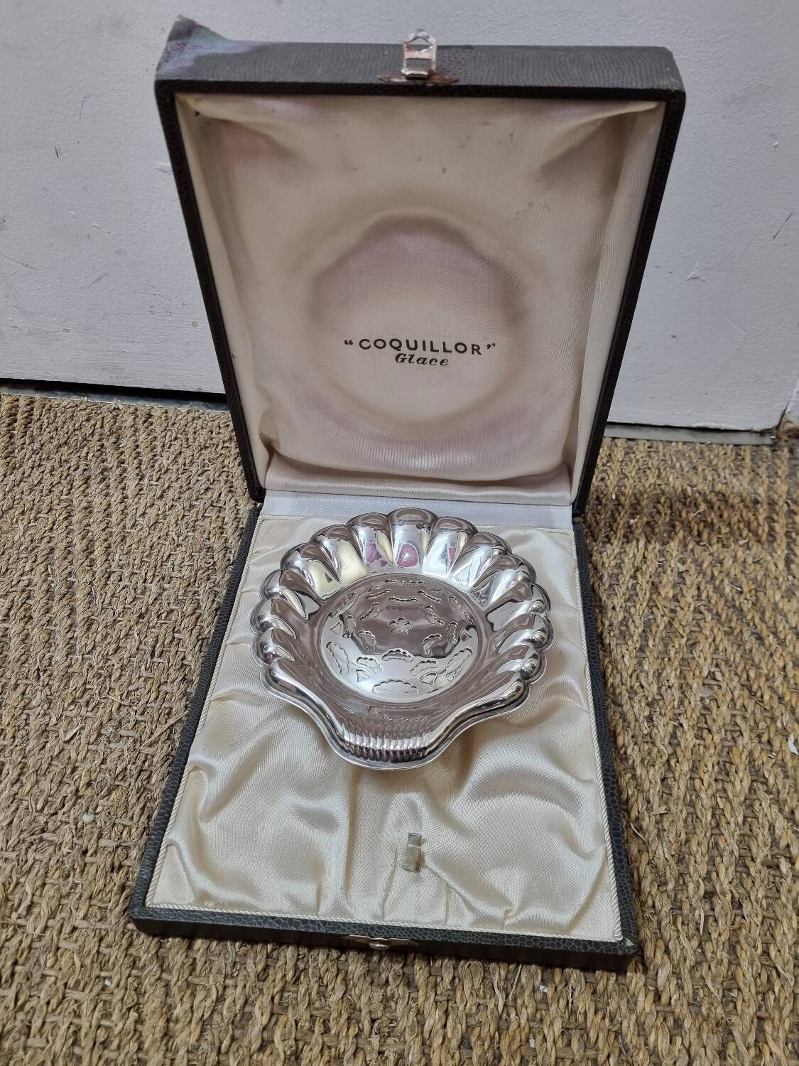 Coquillor Silver St Jacques Shell Butter Dish