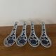 Lot de 3 bols 4 cuillères chinois bleu