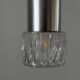 Glass ceiling light with a metal frame, 1960s, Germany