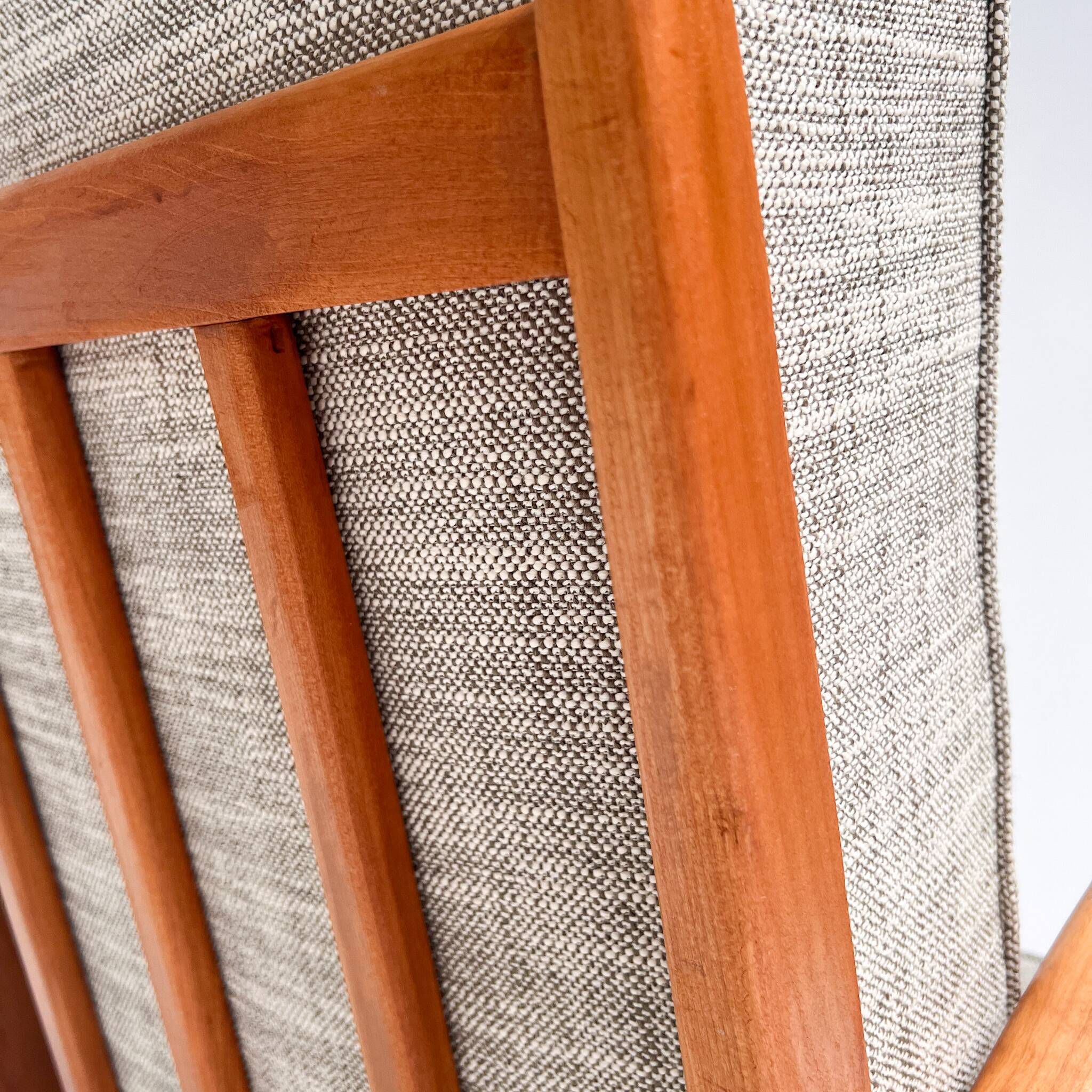 Wooden Midcentury armchairs with spindles from the 1960s