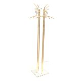 Standing vintage Hollywood Regency coat rack made of plexiglass and metal from the 1970s