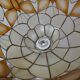Suspension mother-of-pearl luminaire vintage butterfly decoration