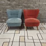 Pair of cocktail armchairs 1960