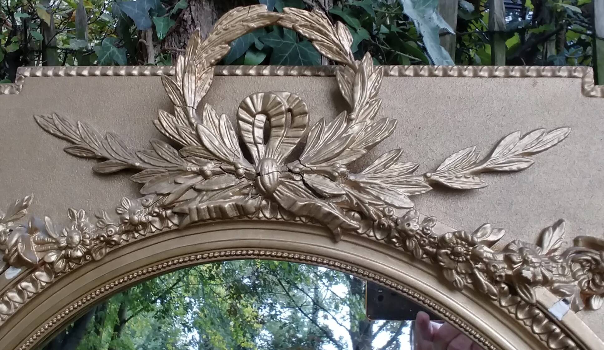 Trumeau Louis XVI style mirror 90x74