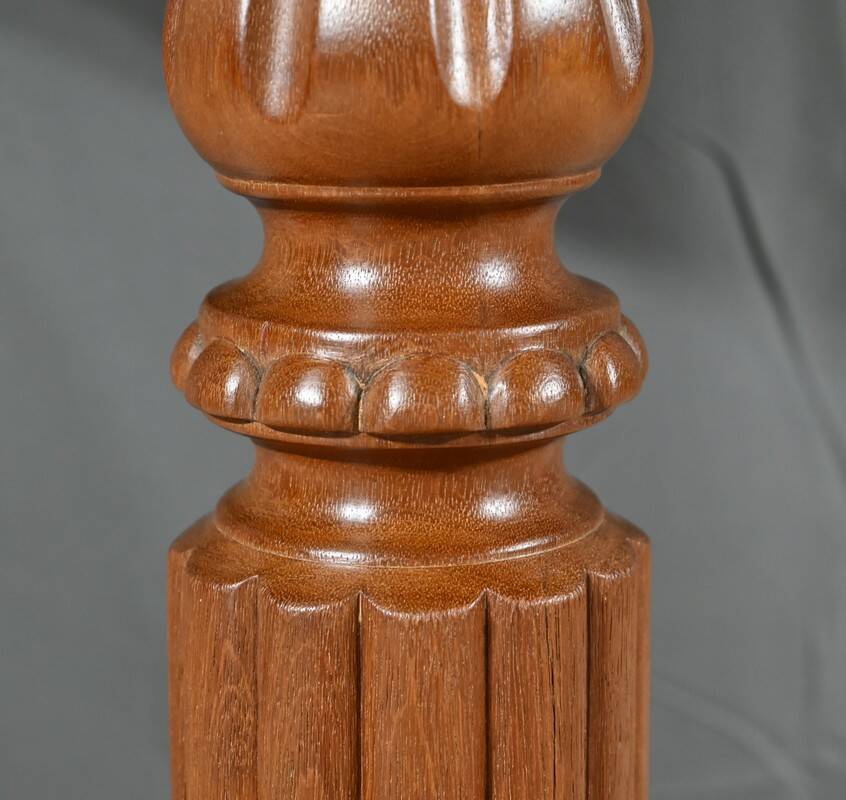 Oval Pedestal Table with Mahogany System, Louis Philippe period – 1st part 19th century
