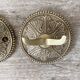 Double brass coat hooks