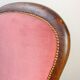 Louis Philippe armchair in pink velvet