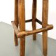 Pair of brutalist bar stools, France, 1950s
