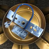 Vintage flower golden metal sconce