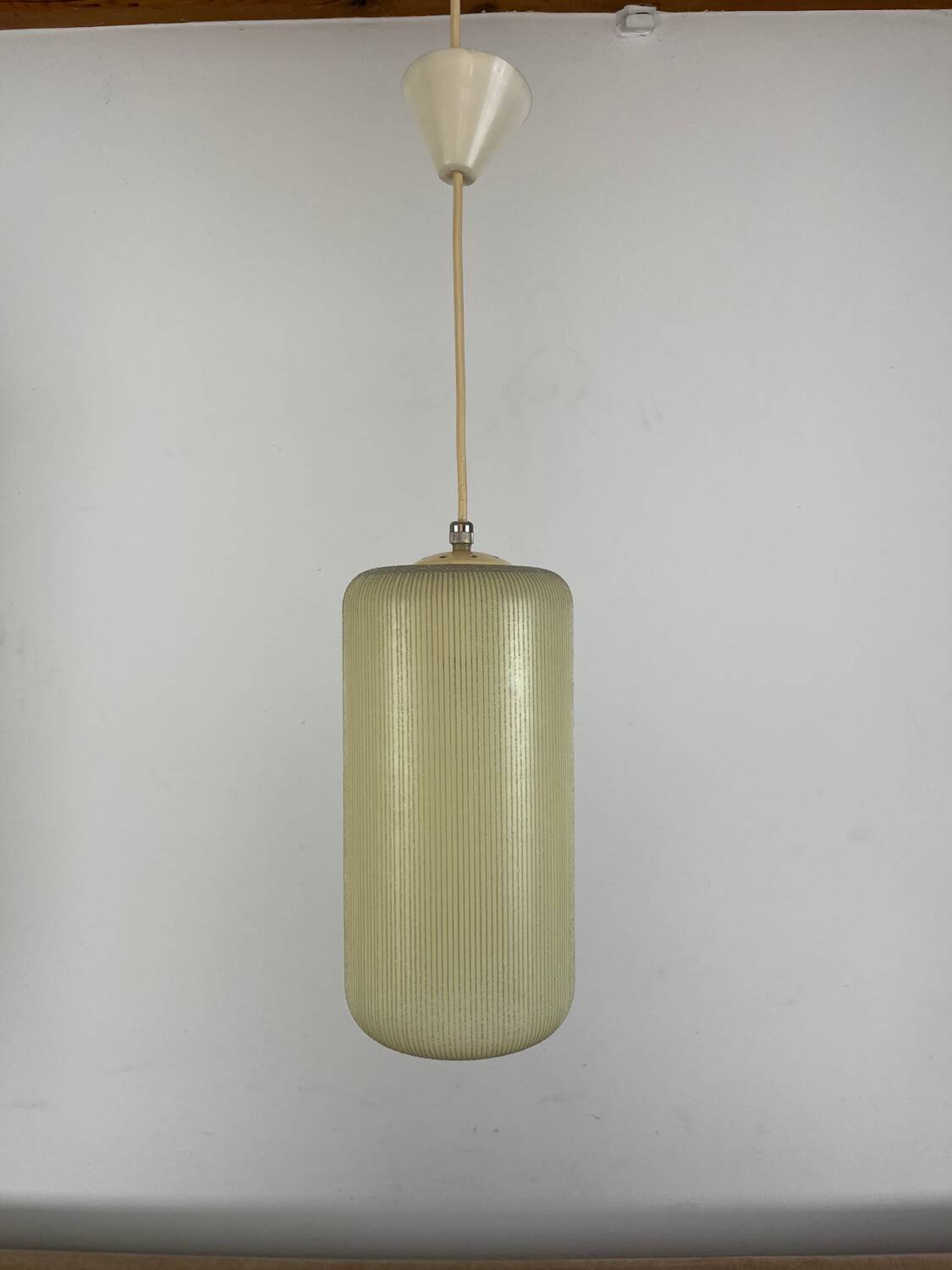 Opaline pendant light from the 1950s.