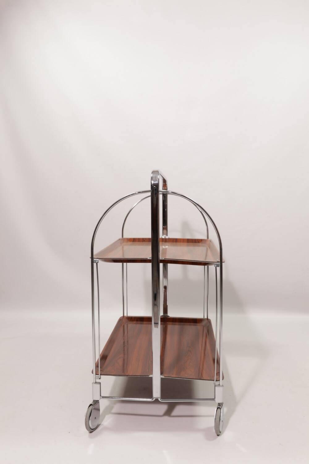 Bauhaus roll bar table chrome 1960 mid century modern design