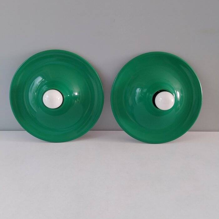 Set de 2 appliques design Italien années 70