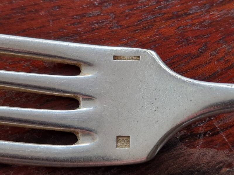 Christofle, Paris - Set of 12 table forks - Fidélio model