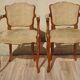 Pair of Louis XVI armchairs, upholstered in giraffe-pattern velvet