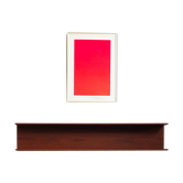 Wooden open wall shelf by Walter Wirz for Wilhelm Renz, 150cm, Germany, 1960s
