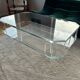 Table basse en verre acrylique transparent