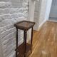 Mahogany side table with marble and bronze in Louis XV style.