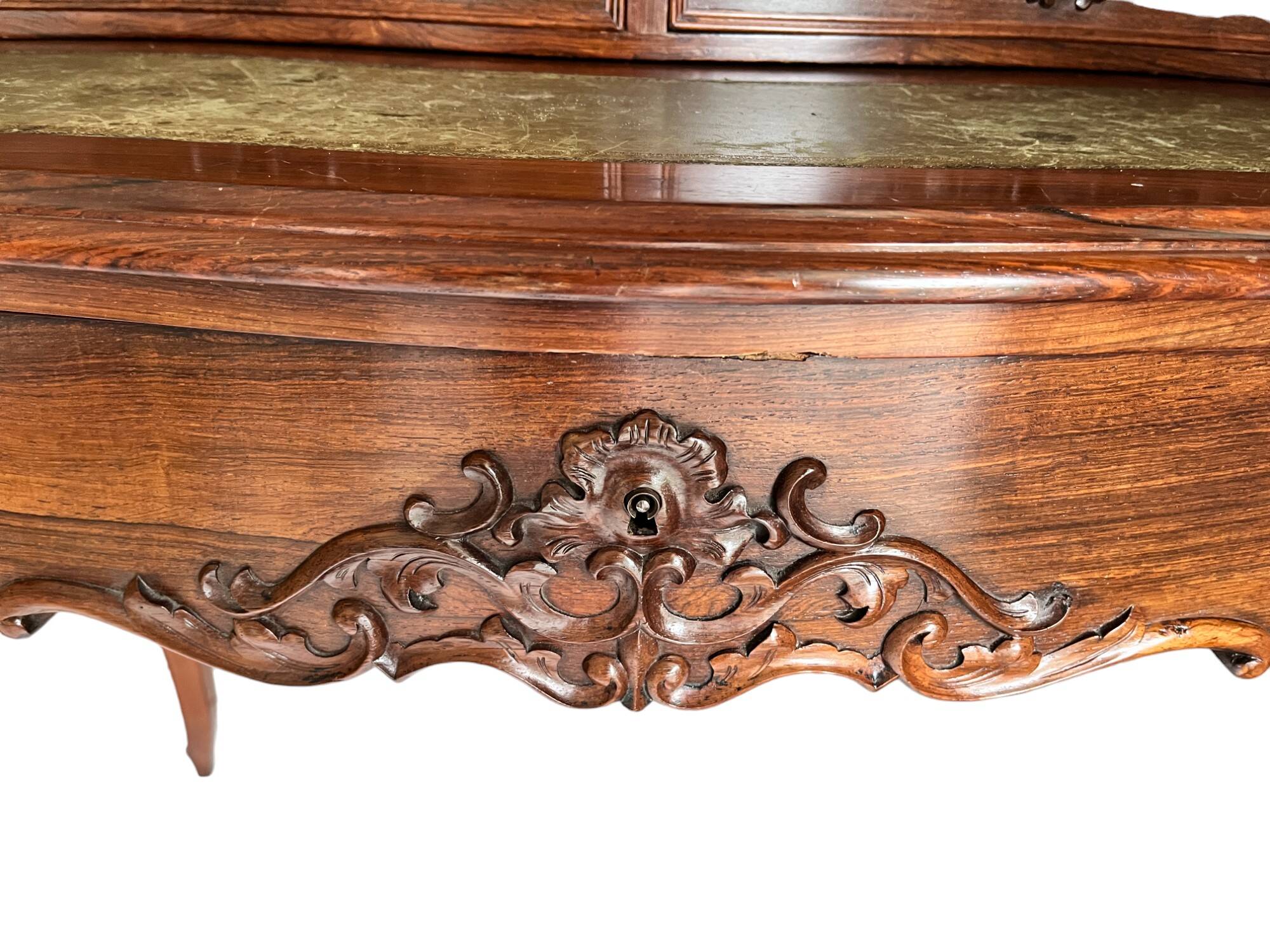 English mahogany tiered desk late 19th century