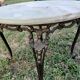 Vintage coffee table in onyx and patinated bronze – Napoléon III / Hollywood style