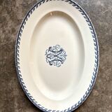Plat ovale en terre de fer K&G Lunéville
