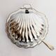Stainless steel scallop butter dish, 1950s (ref 3)