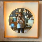 Large vintage backlit mirror
