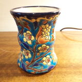 Longwy enamels vase