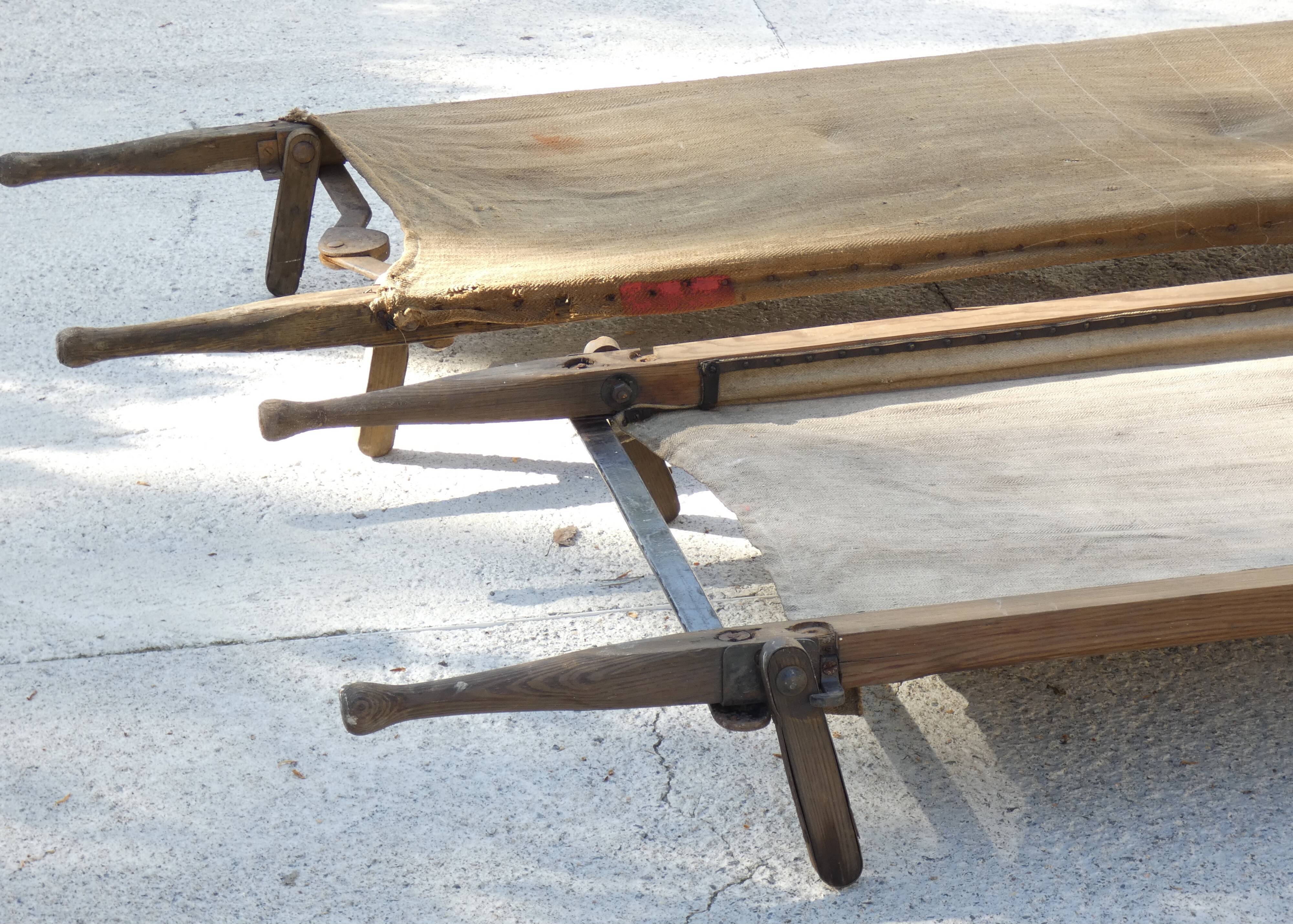 Military stretcher bed