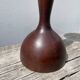 Trio of large turned wooden candlesticks