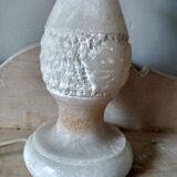 White stone lamp base