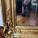 Old mirror in gilded wood 50x62cm