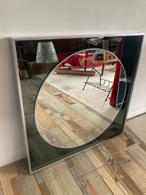 Miroir Space Age Knitter Duro breveté années 70