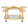 Vintage Trolley in Rattan, Bentwood and Leather, Italy, 1970s