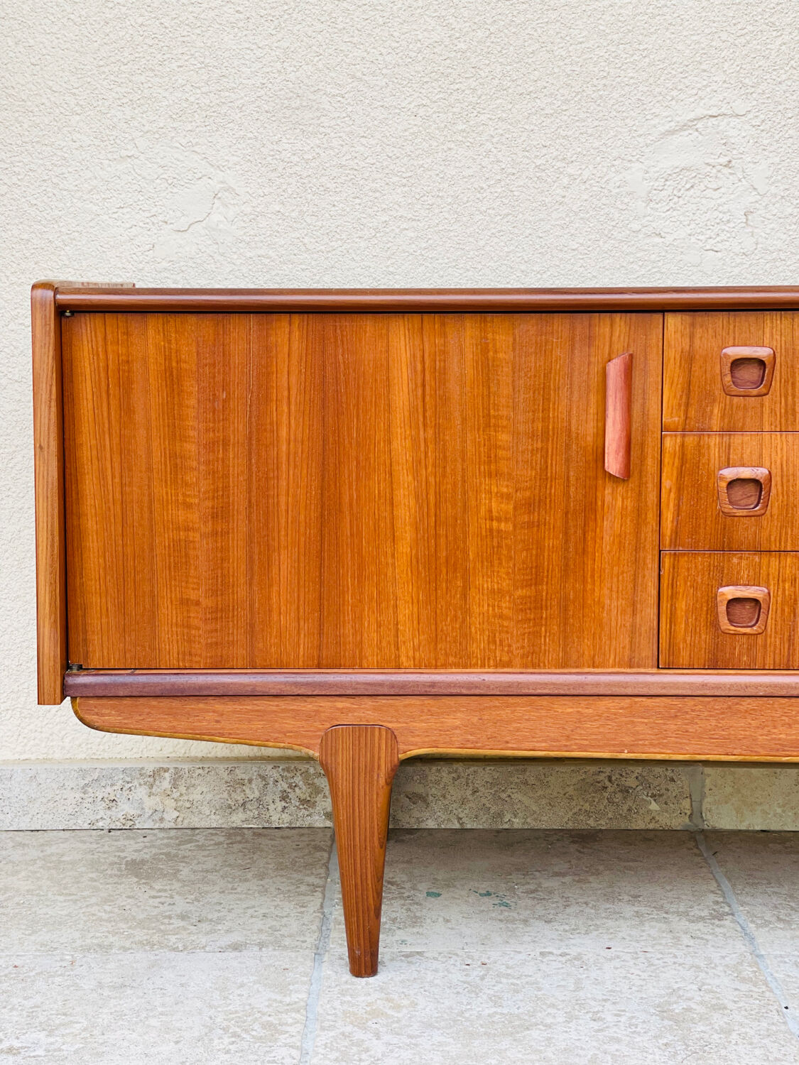 Scandinavian teak row