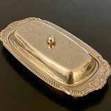 1 stainless steel butter dish and its cup