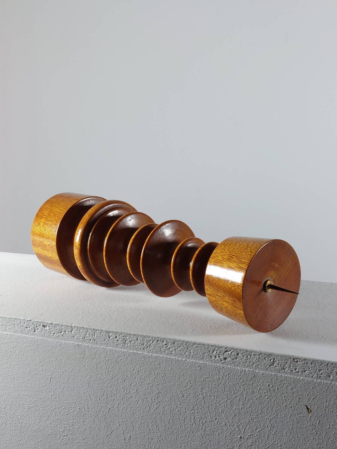 Vintage candle holder in an organic shape from the 1950s.